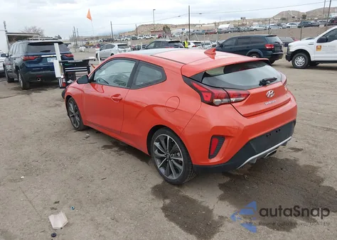 2019 Hyundai Veloster 2.0 Premium z USA, uszkodzony, nr VIN KMHTG6AF3KU005327